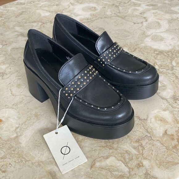 NEW! Design Concept Studio Chunky Studded Platform Loafers - Picture 2 of 11